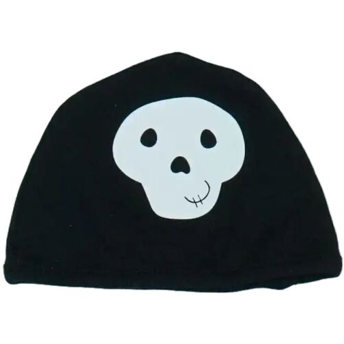 Fekete koponya sapka gyerekeknek, Halloween jelmez kiegészítő