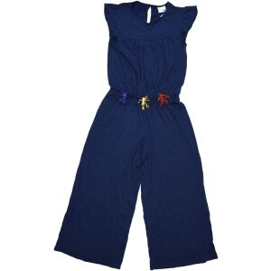 Benetton lányka sötétkék playsuit Keith Haring táncoló farkas flitteres részletekkel - Benetton