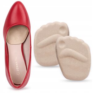 2 darabos cipőbetét készlet, öntapadós, 9,5 x 7 x 0,3 cm, világosbarna