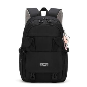 Rucsac școlar negru Dollcini, rucsac casual elegant - Valize și genți