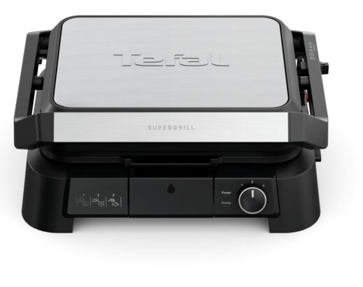Tefal GC510DE0 SuperGrill 3 az 1-ben Kontakt Grill - Ezüst, Fekete