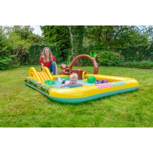 Piscină gonflabilă Sun Club cu tobogan, maimuță și copac pentru copii - Piscine exterioare