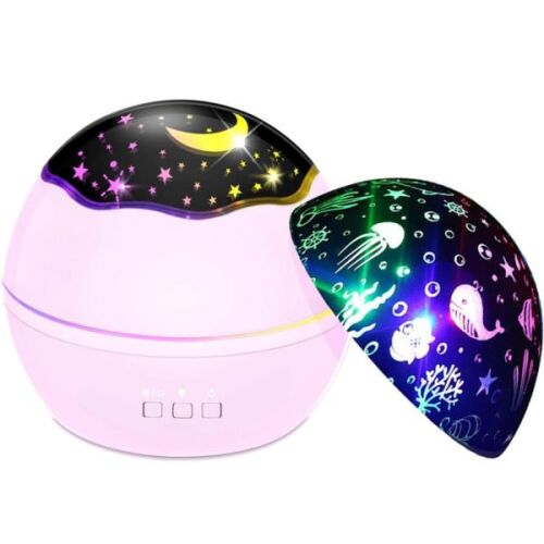 Proiector stea proiector cu lumină de noapte 2x Modele, roz 126123811