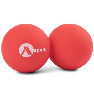 Podwójny wałek do masażu z kulką, czerwony 126124179 - Piłka do masażu