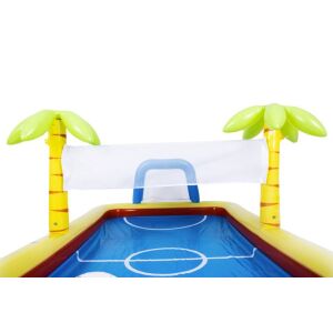 Piscină gonflabilă cu coș de baschet și palmieri - Piscine exterioare