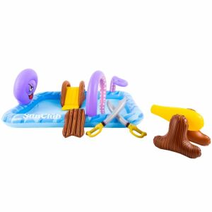 SanClub Basen Pływający Octopus z Zjeżdżalnią, Armatą i Mieczami - Basen ogrodowy