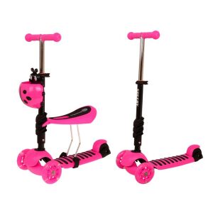 3 az 1-ben gyerekrobogó üléssel, rózsaszín