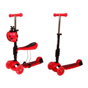 3 az 1-ben gyerekrobogó üléssel, piros