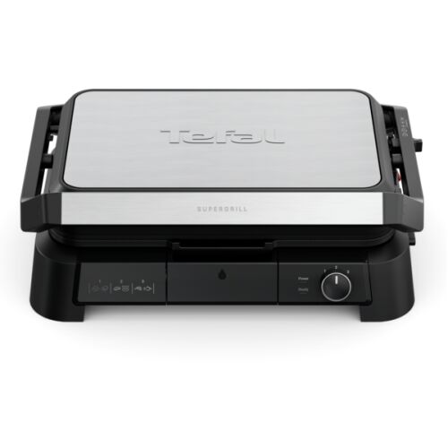 Tefal SuperGrill XL 3 az 1-ben kontakt grill, ezüst és fekete