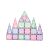 Joc magnetic de construit Pastel 45 piese, Cleverclixx 126125018