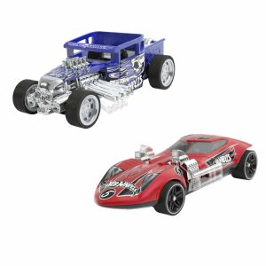 Hot Wheels Bone Shaker i Twin Mill, 2-pak, samochody zdalnie sterowane, skala 1:43, metalowe modele - Mattel