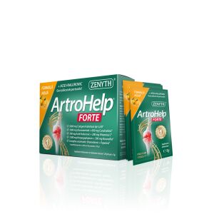 ArtroHelp Forte, 28 saszetek, łagodzenie bólu stawów, hydrolizowane kolagen typu I i III, glukozamina, chondroityna, kwas hialuronowy, Boswellia, ZENYTH - Suplement diety