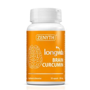 Zenyth Longvida Brain Curcumin supliment alimentar, 30 capsule, 500mg - Frumusețe și sănătate
