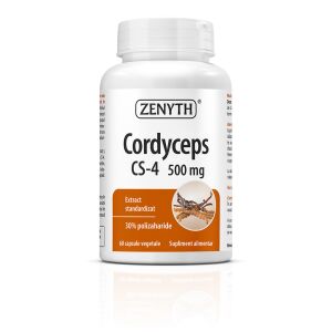 ZENYTH Cordyceps CS-4 500mg suplement diety kapsułki, 60 kapsułek, przeciwutleniacz, tonik, wsparcie odporności - Uroda i zdrowie