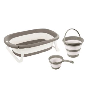 3 in 1 Set mit faltbarer Badewanne - Grau 126125653 - Babys & Toddler