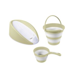 3 in 1 Set mit anatomischer Badewannenunterstützung - Eco Green