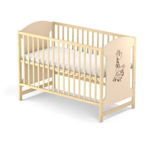 Fiók nélküli ágy, vessanti milo, zsiráf - natúr krém szín