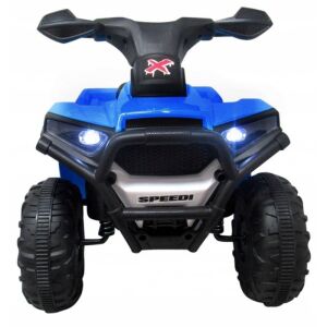 ATV electric albastru pentru copii, model J8 R-Sport, cu faruri si autocolant cu viteza - R-Sport