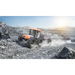 Sada na stavbu traktora Fischertechnik, zostavená, jazda po skalnatom teréne - Autá a vozidlá