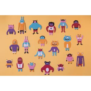 Londji My Monsters megfigyelési játék, színes társasjáték különféle szörny karakterekkel - Londji