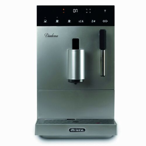 Ariete Diadema Automatica 1452/01 kávégép, elülső nézet, ezüst, fekete