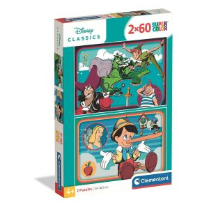 Clementoni Disney Classics 2x60 darabos puzzle doboz - Clementoni Puzzle