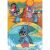 Disney Lilo és Stitch 104 darabos puzzle a Clementonitól, Stitch szörfözés közben