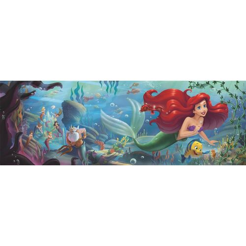 Clementoni Disney Ariel Panoráma Puzzle, 1000 darabos, Ariel és Ficánka