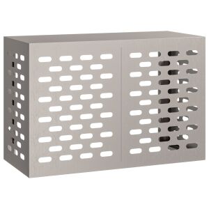 vidaXL Husă pentru aer condiționat, culoare argintie, izolată pe alb - Inserții de șemineu