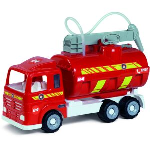 Androni óriás tartályos tűzoltó kocsi, piros tűzoltó autó játék vízpumpa, gyerekeknek - Androni