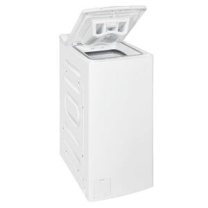 Exquisit felültöltős mosógép, fehér, oldalnézet - Exquisit