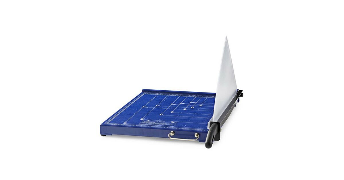 Nedis pacu110a3 paper cutter, max. cutting size 297 x 420 mm, blade type: metal, metal, black/blue PACU110A3 126133839
