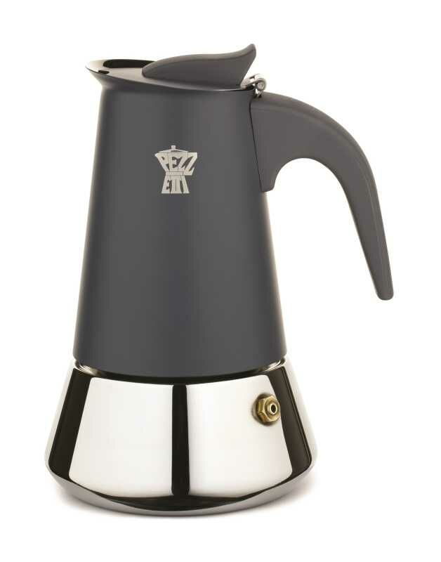 Ghidini 1387Vsotetszurke Steelexpress kotyogós kávéfőző, indukció...