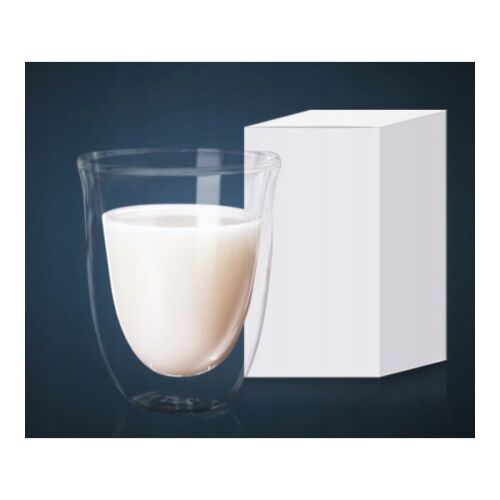 Zestaw 6 szklanek do kawy, podwójne ścianki, szkło borokrzemianowe, 70 ml 126144945