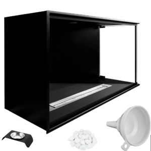 BIO-EKO Pravý rohový biokrb na zabudovanie, s príslušenstvom - Krb a kachle