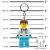 Lego Világító kulcstartó - Doktor, 8 cm (LGL-KE194H) 143193172