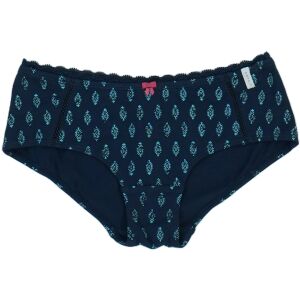 Esprit Mädchen blaue gemusterte Slips mit Spitzenbesatz und rosa Schleife - Esprit