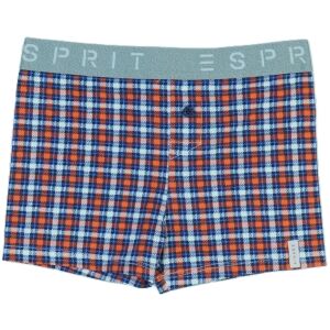 Bokserki chłopięce Esprit, rozmiar 110, pomarańczowo-niebieska krata - Moda i ubiór