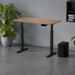 Profi elektromosan állítható magasságú íróasztal 120x67cm Craft tölgy | Dupla motor - Memória - USB - Nagy teherbírás | LVN System Control Pro