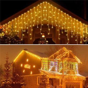 Icicle lights 100LED perdea luminoasă alb cald