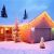 Kurtyna świetlna Icicle Lights 100LED ciepła biel 126174921
