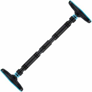 Bară de tracțiune, fără găurire, negru și albastru, A-sport - Echipamente de fitness