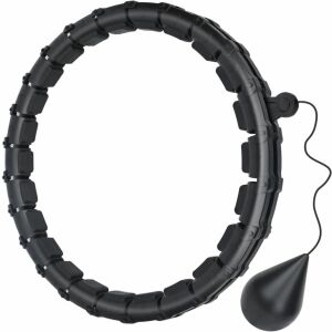 Záťažová hula hoop s kovovými ložiskami, čierna 126175267 - Hula hopp obruče