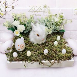  Tavaszi Nyuszifészek - Fehér Nyuszival