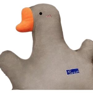 Jucarie Perna din Plus in forma de Gasca, Moale si Confortabila, dimensiune 50x50cm, culoare Gri ABYZ™ 126176736 - Jucării de plus