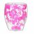 Двустенна чаша с розови цветя от хортензия, 250 ml, преден изглед