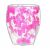 Двустенна стъклена чаша с розови цветя на хортензия, 250 мл