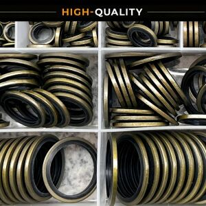 100 Stk. Hochdruck-Hydraulik-Gummischlauchdichtung 126177725 - Dichtungsmaterialien