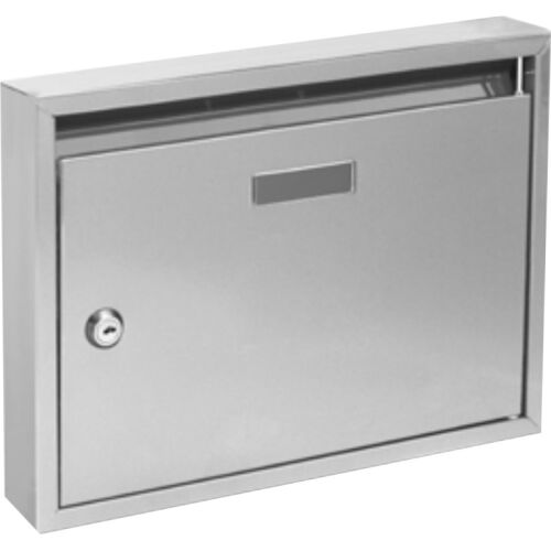 Rozsdamentes acél postaláda, BK.24.N, lépcsőházba, kulcslyukkal - Postaláda