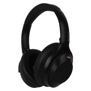 Sencor SEP Corporate Black wireless headphones, angled view, showing the earcups and headband - Sencor